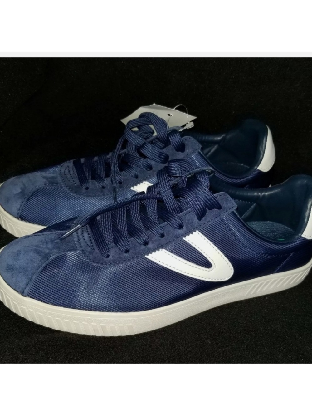 Tretorn Navy Blue Sneakers with White Accent